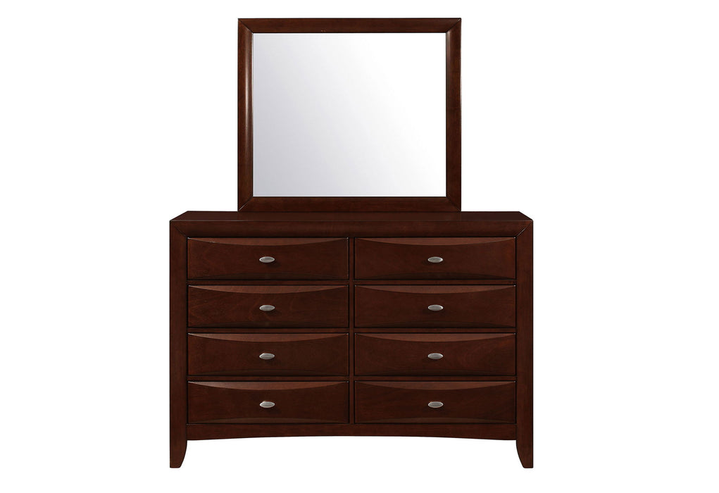Linda - 5 Piece Queen Bedroom Set - Merlot - alternate view 2