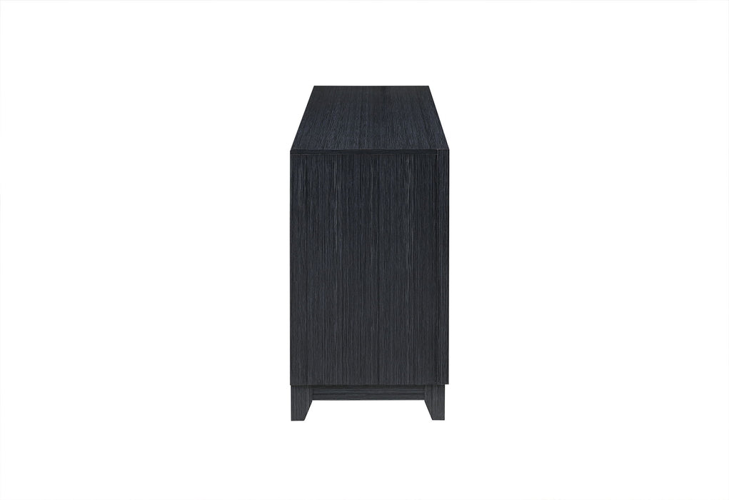 Lily - 72" Entertainment Unit With LED, Speakers, Crystal Inserts - Dark Gray - alternate view 2