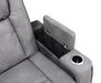 U77 - Power Reclining With Power Headrest, Storage Arms / USB And Wireless Charger Loveseat - Slate - alternate view 2