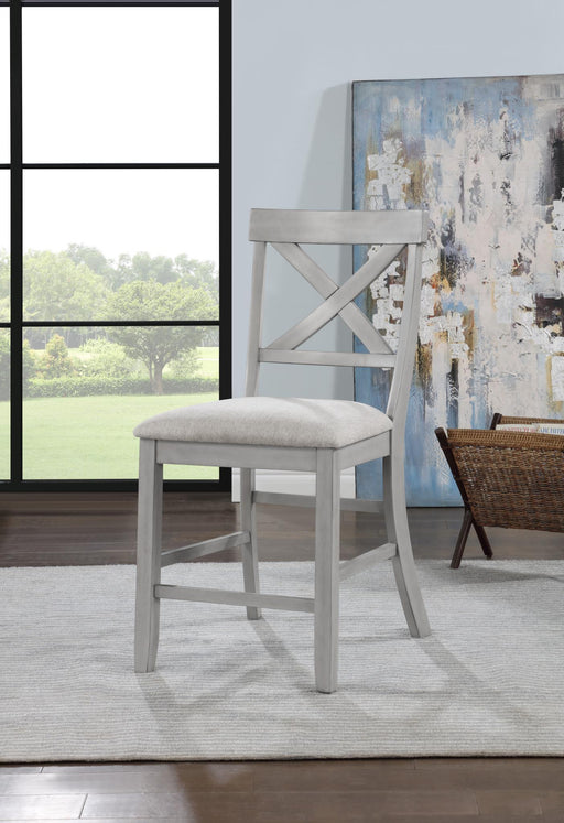 D165 - Upholstered Barstool (Set of 2) - Gray