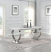 G-082-T-WHITE - Marble Dining Table - White