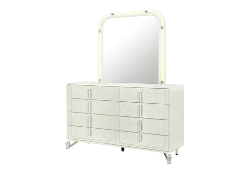 Lyra - Mirror With LED - Beige - alternate view 2
