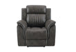 U8517 - 3 Piece Living Room Set (Reclining Sofa / Console Reclining Loveseat / Glider Recliner) - Gray - alternate view 2