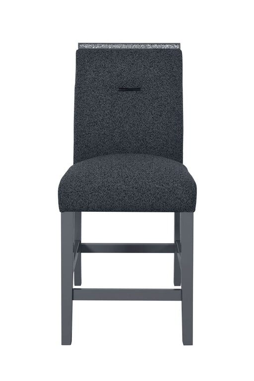 Monaco - 9 Piece Dining Room Set (Bar Table And 8 Bar Stools) - Dark Gray - alternate view 2