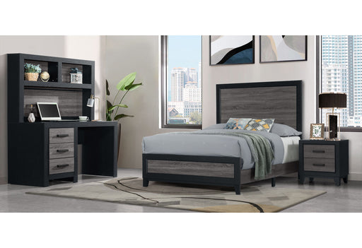 Lisbon - Nightstand - Gray / Black - alternate view 2