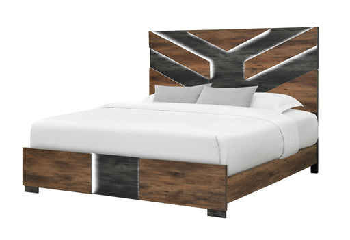 Optimus - King Bed - Black / Brown - alternate view 2