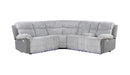 U6028 - Reclining Sectional With LED - Gray - alternate view 2