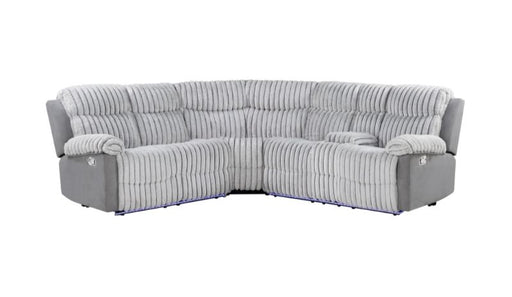 U6028 - Reclining Sectional With LED - Gray - alternate view 2