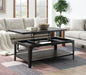 T110 - Lift-Top Coffee Table - Dark Brown