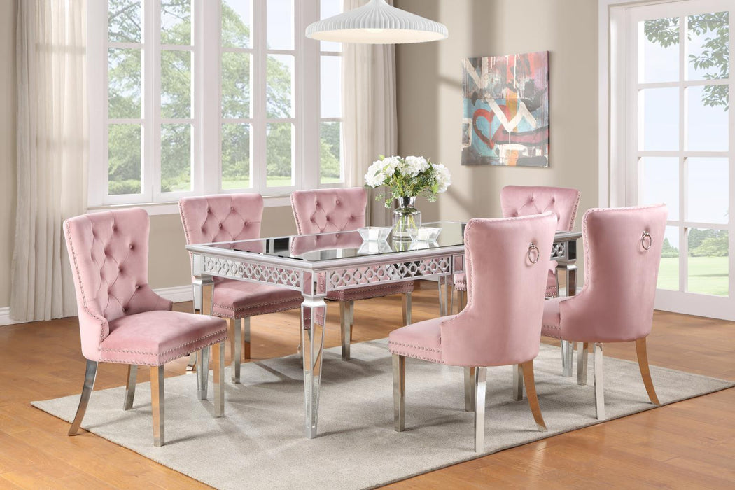 D082 - Dining Table - Shimmer Silver - alternate view 2