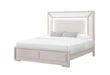 Clara - Queen Bed With LED - Beige - alternate view 3