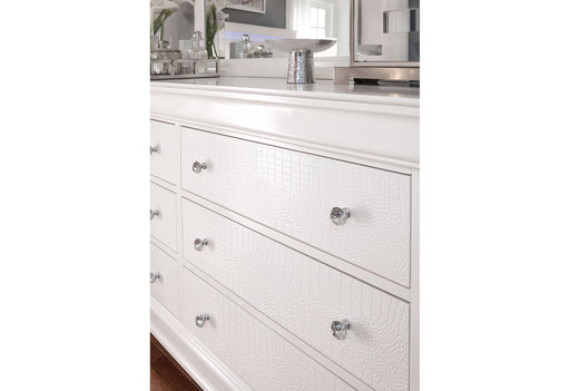 Pompei - 5 Piece Full Bedroom Set With LED - White - alternate view 2