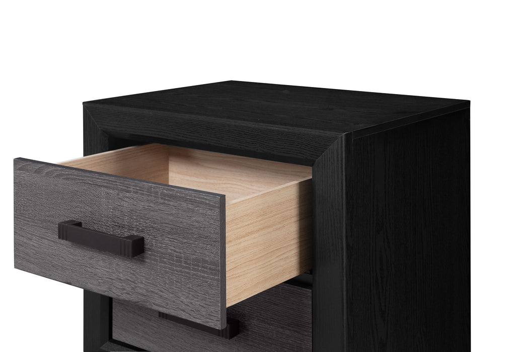 Lisbon - Nightstand - Gray / Black - alternate view 3