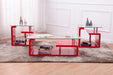 T306 - Coffee Table & 2 End Tables - Red