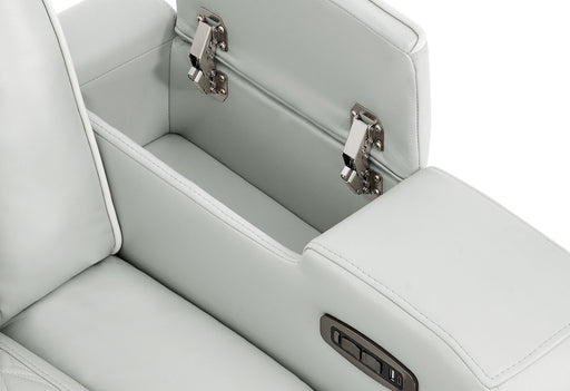 U8611 - 2 Piece Living Room Set (Power Reclining Sofa With Power Headrest And LED / Power Console Reclining Loveseat With Power Headrest, LED And Speaker) - Silver - alternate view 2