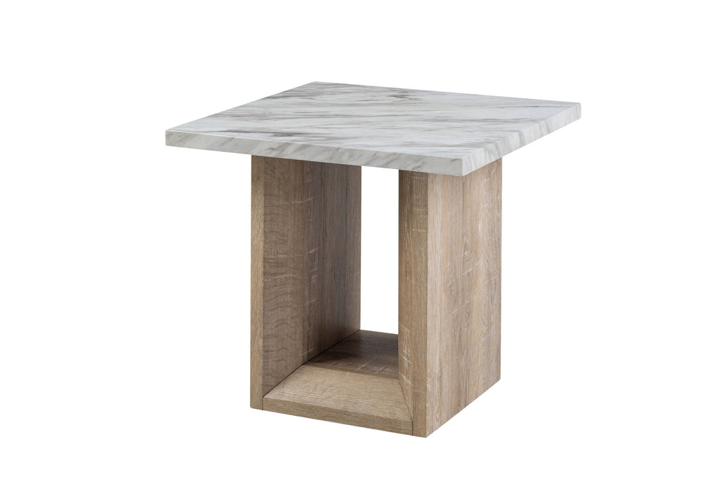 T02 - End Table - Natural / White - alternate view 2