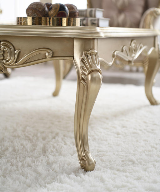 T199 - Coffee Table & 2 End Tables - Gold - alternate view 2