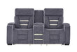 U1895 - P2 Reclining Sofa / Console Reclining Loveseat - Dark Gray - alternate view 2