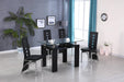 D310 - Glass Dinette Table - Black