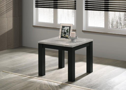 T233 - Melamine Top 3 Piece Table Set (Coffee And 2 End Tables) - Black / White - alternate view 2