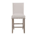 D1622 - Bar Stool - White / Brown - alternate view 3