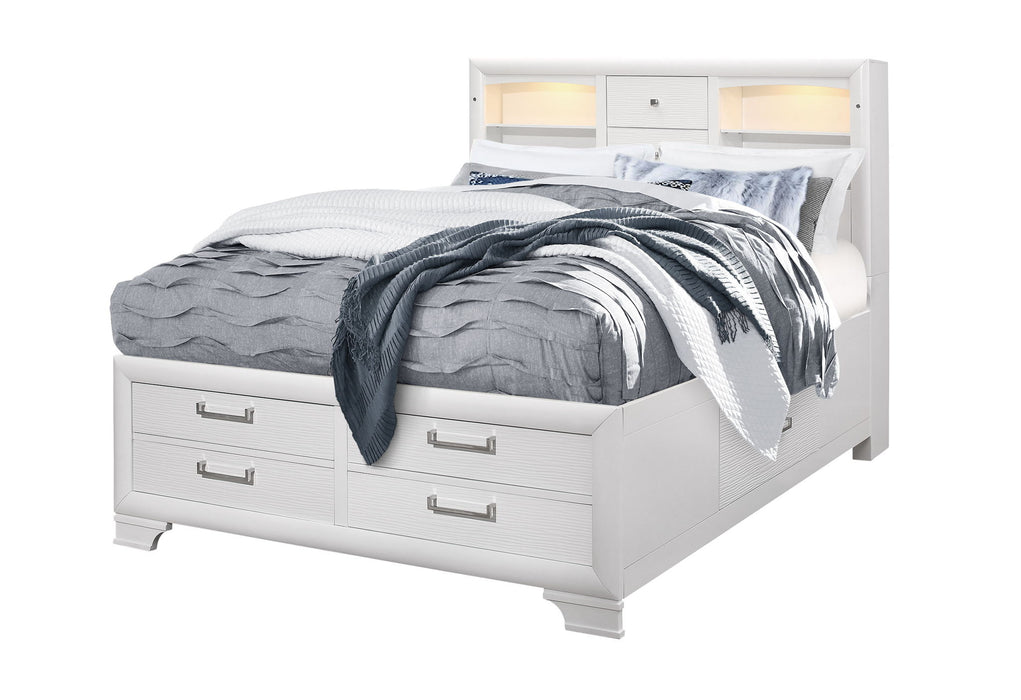 Jordyn - 5 Piece Queen Bedroom Set - White - alternate view 4