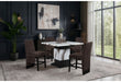 D12BT - Bar Table - Black / White - alternate view 4