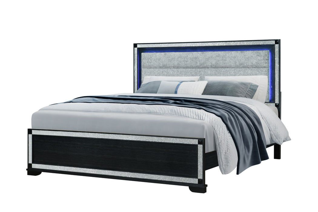 Soleil - King Bed - Charcoal - alternate view 2