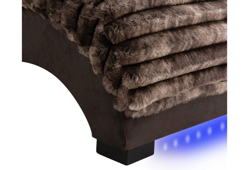Dominic - Chaise With USB - Mink / Java - alternate view 2