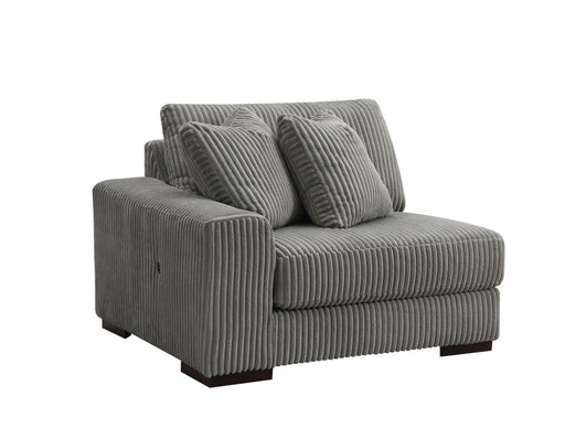 U243 - 6 Piece Sectional (2 Armless Chairs, 1 Console, 1 Right Chaise, 1 LAF Seat, 1 Wedge) - Gray - alternate view 2