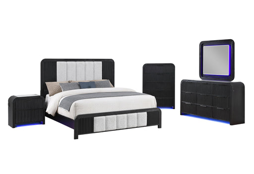 Beckett - King Upholstered Bed - Black - alternate view 2