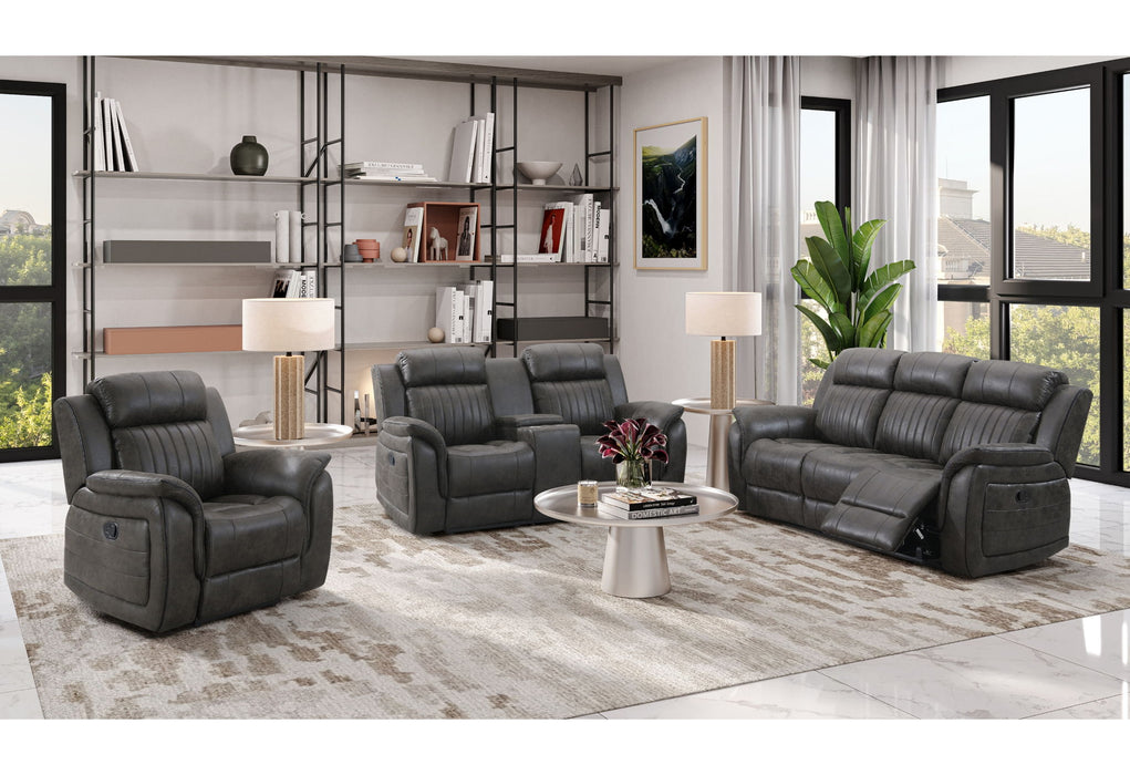 U8517 - Console Reclining Loveseat - Gray - alternate view 2