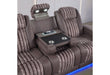 U8000 - 3 Piece Living Room Set (Power Console Reclining Loveseat, Power Reclining Sofa, Power Recliner With Power Headrest) - Brown - alternate view 3