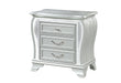 Aria - Nightstand With LED - Silver - alternate view 2