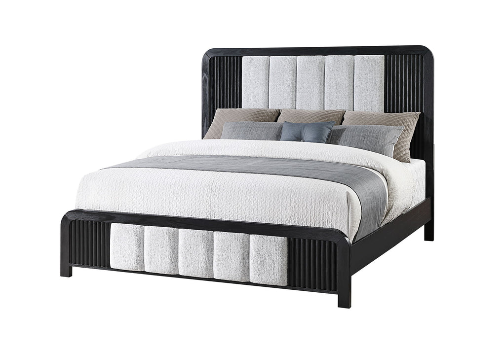Beckett - King Upholstered Bed - Black - alternate view 3