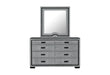 Isabella - 5 Piece King Bedroom Set (King Bed With LED, TV Lift, Bluetooth Speaker And Firpeplace Crystal) - Gray - alternate view 2
