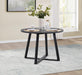 D182 - Round Dining Table - Black