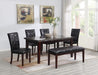 D128 - Bench - Black / Dark Brown - alternate view 2