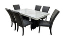D02 - 7 Piece Dining Room Set (Dining Table And 6 Dining Chairs) - Black - alternate view 2