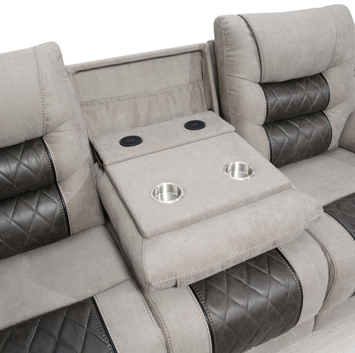U142 - Motion Glider Loveseat - Charcoal - alternate view 2