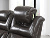 U104 - Power Reclining Sofa - Dark Brown - alternate view 2