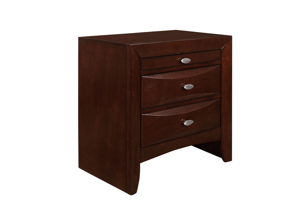 Linda - Nightstand - New Merlot - alternate view 2