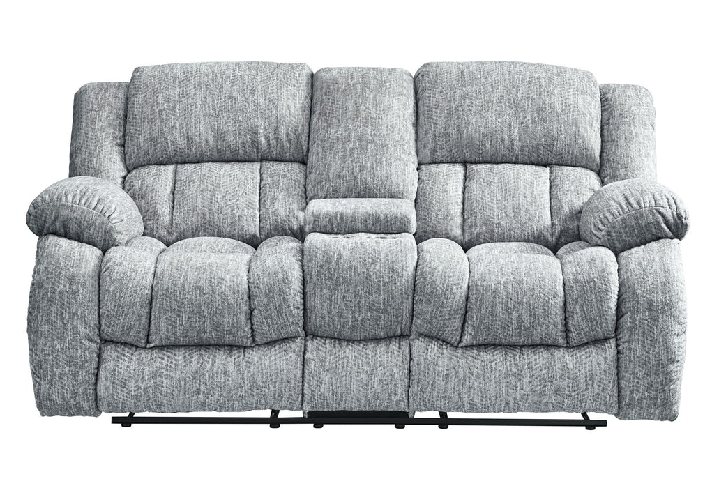U250 - 3 Piece Living Room Set (Reclining Sofa / Console Reclining Loveseat & Glider Recliner) - Gray - alternate view 3