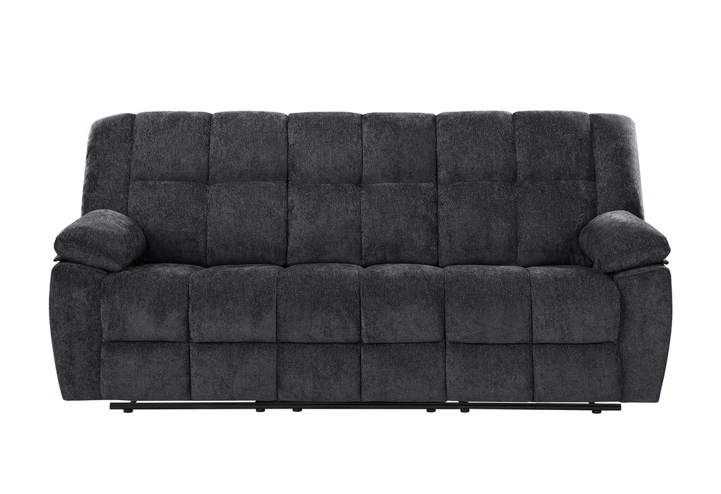 U6000 - 3 Piece Living Room Set (Reclining Sofa / Console Reclining Loveseat / Recliner) - Black - alternate view 2