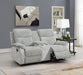 U182 - Corduroy Motion Loveseat - Gray
