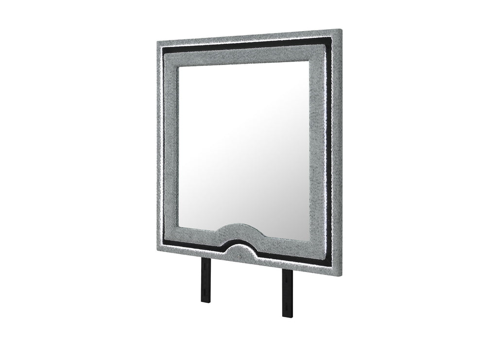 Isabella - Mirror With LED - Gray - alternate view 4