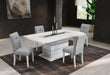 Monaco - 5 Piece Dining Room Set (Dining Table And Four Dining Chairs) - Light Gray / White - alternate view 2