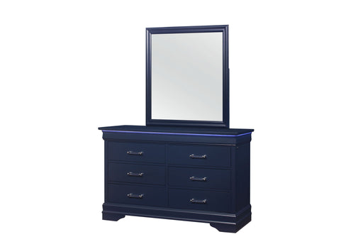 Charlie - Dresser With LED - Blue - alternate view 2