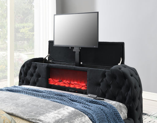 B540 - King Bed With Fireplace, TV Mount & Bluetooth Speaker & USB - alternate view 2