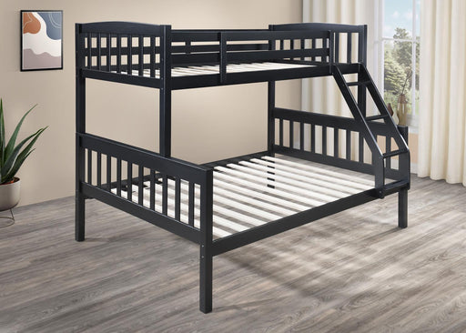 S095 - Twin / Full Bunk Bed - Black - alternate view 2